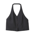 Amomento Wool Halterneck Top "Charcoal"