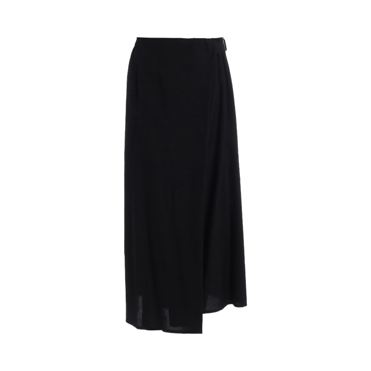 Yohji Yamamoto R Wrap Skirt Pants "Black"