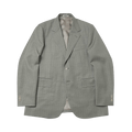 Auralee Bluefaced Wool Jacket "Khaki Grey Stripe"