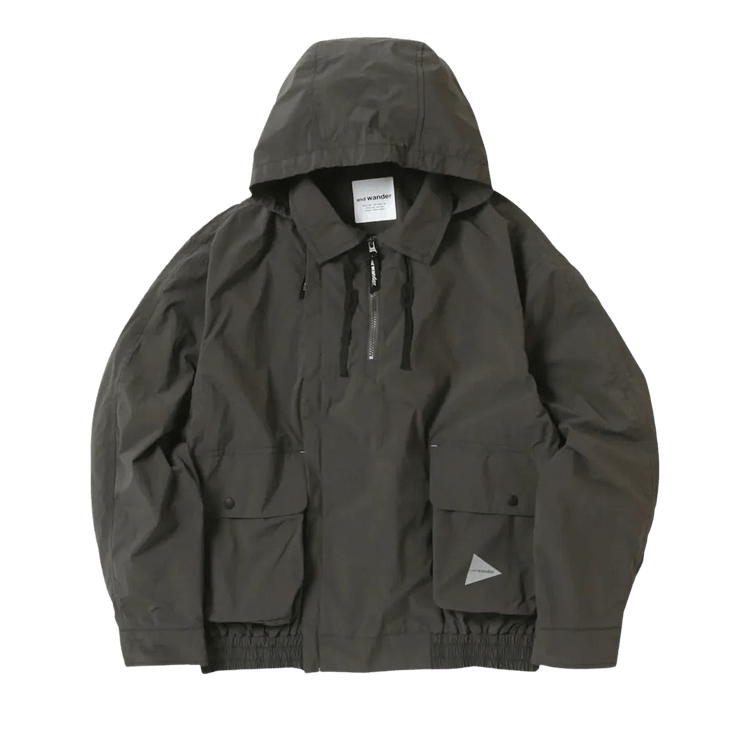 And Wander Water Repellent Light Jacket "Charcoal"