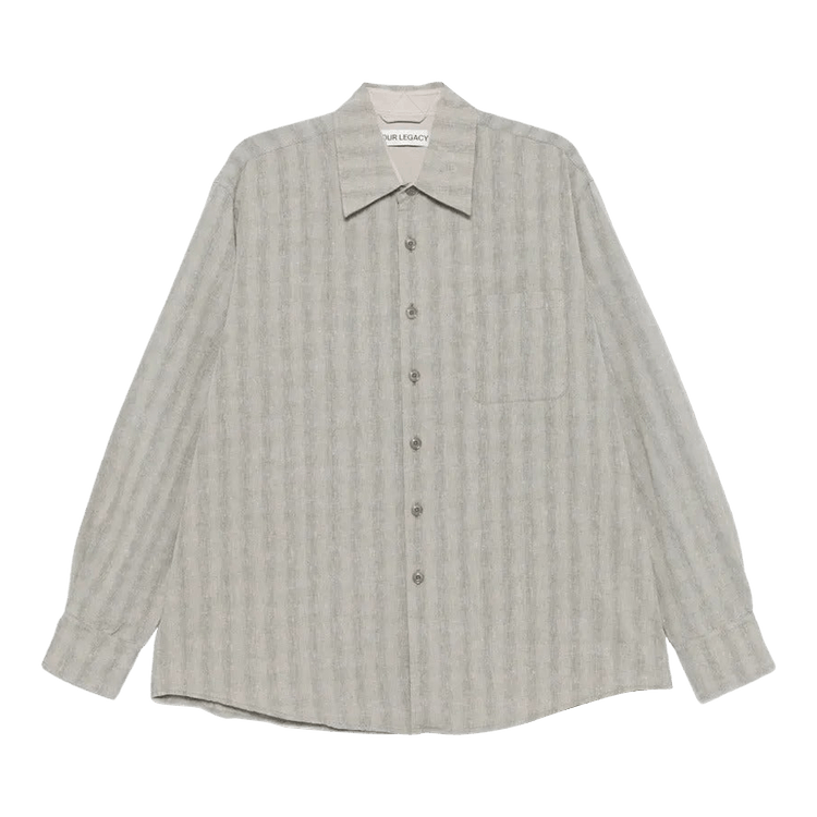 Our Legacy Above Shirt "Sage Trail Check Dryline Weave"