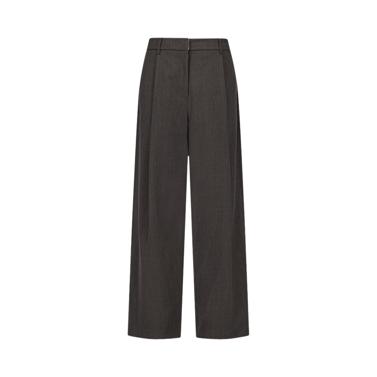 Amomento Wide Tuck Pants "Brown"