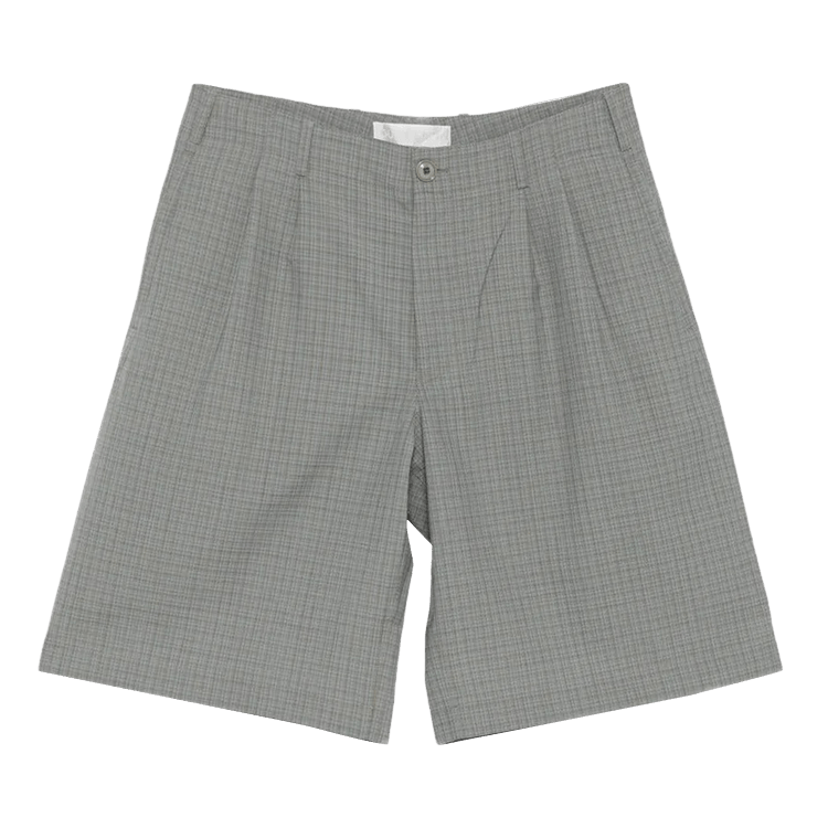 Our Legacy Ponte Shorts "Frosted Moss Check"