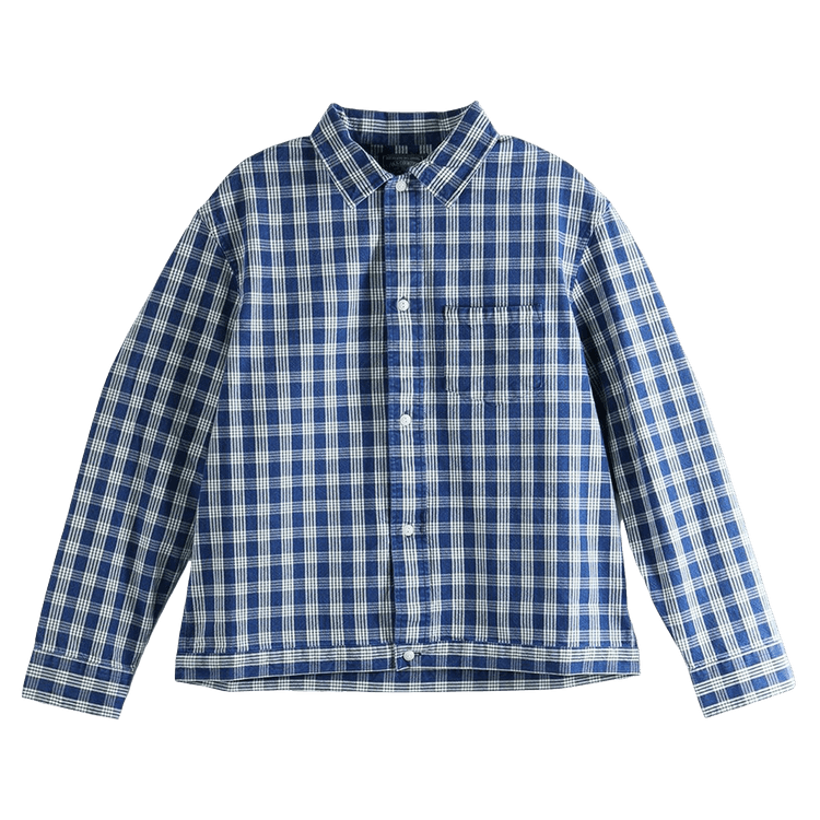 Polo Ralph Lauren Long-Sleeve Rustic Plainweave Hickam Workshirt "Indigo Cream"