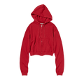Auralee High Twist Light Zip Parka "Red"