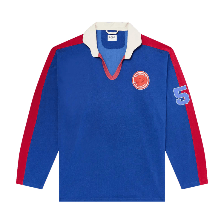 Bode Lakewood Polo Shirt "Blue"