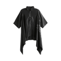 Yohji Yamamoto Flounce Short-Sleeve Blouse "Black"