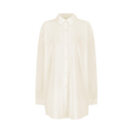 Amomento Sheer Cotton Classic Shirt "Ivory"