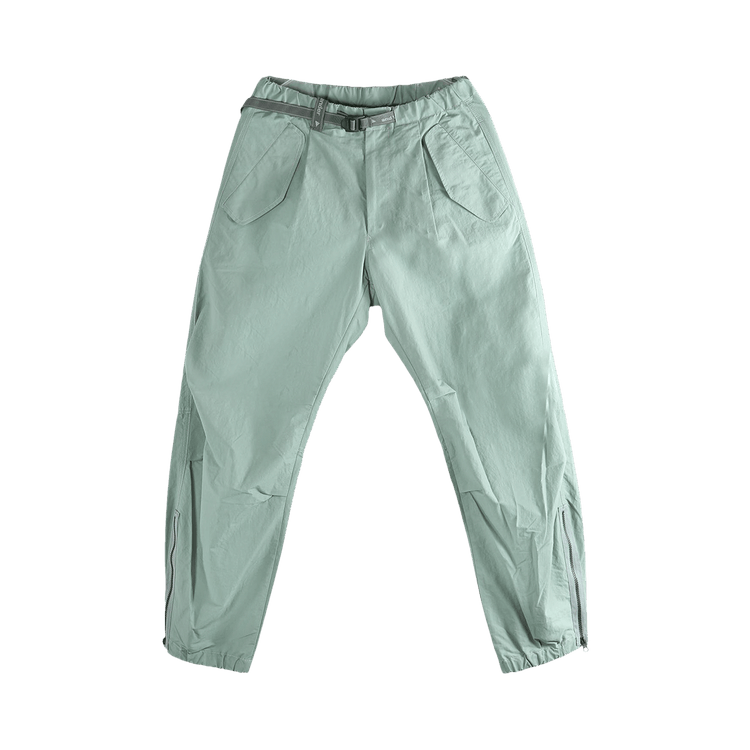 And Wander Ottomancloth Side Zip Hem Pants "Sage"