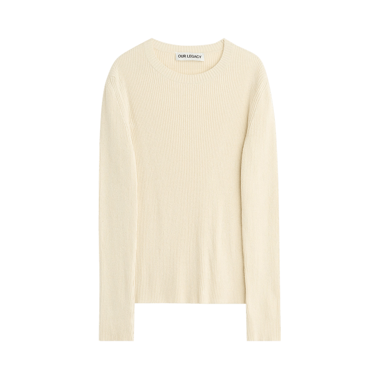 Our Legacy Compact Roundneck Neutral Refined Silk "White"
