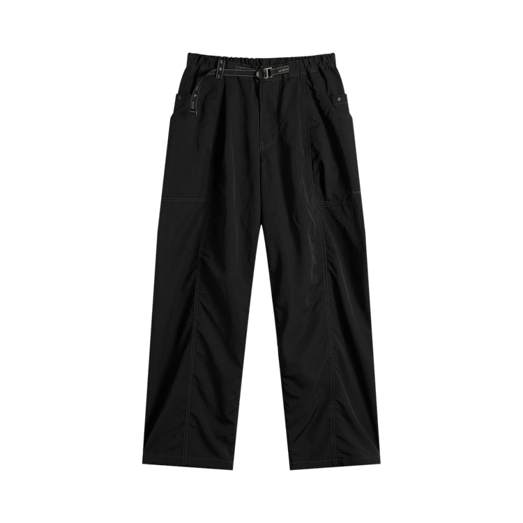 And Wander Crinkled Nylon Pants "Black"
