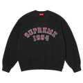 Supreme Plaid Arc Crewneck "Black"