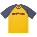 Supreme Rhinestone Raglan Short-Sleeve Top "Gold"