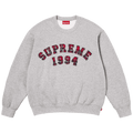 Supreme Plaid Arc Crewneck "Heather Grey"