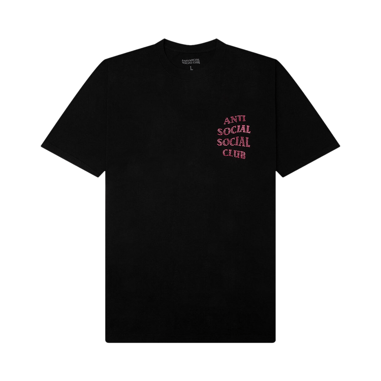 Anti Social Social Club Rhinestone Mind Games T-Shirt "Black/Pink"