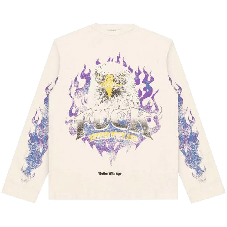 *Better With Age Vanity Waffle Long-Sleeve "Ivory"