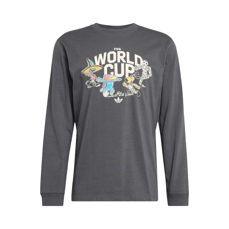 Adidas Fifa World Cup 26 Mascot Long Sleeve T-Shirt "Carbon"