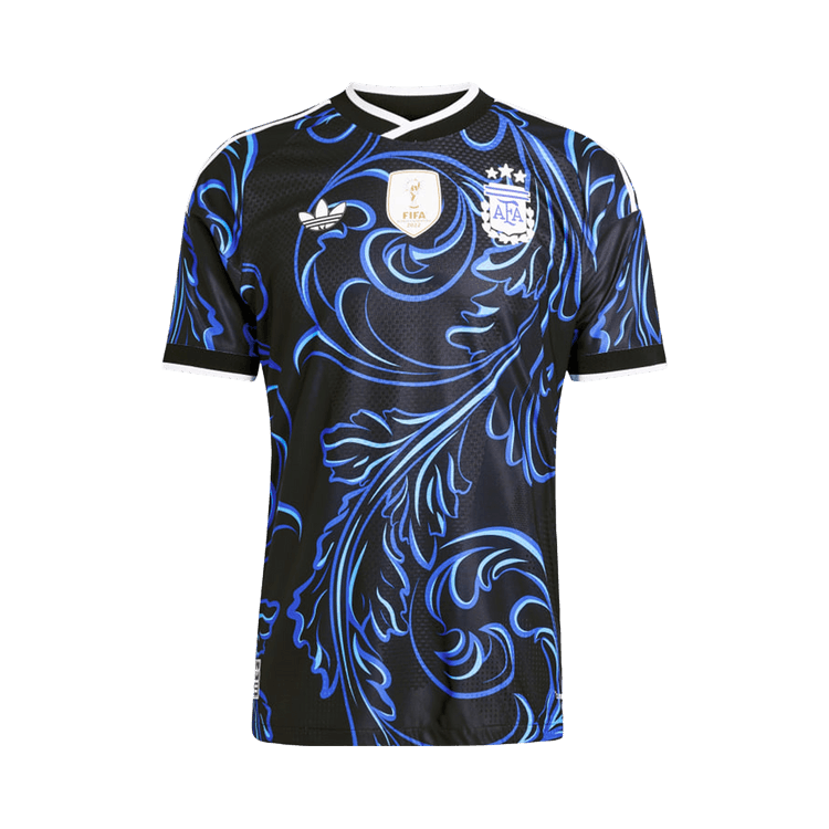 Adidas Argentina 26 Away Authentic Jersey "Black/Lucid Blue/Blue Burst"