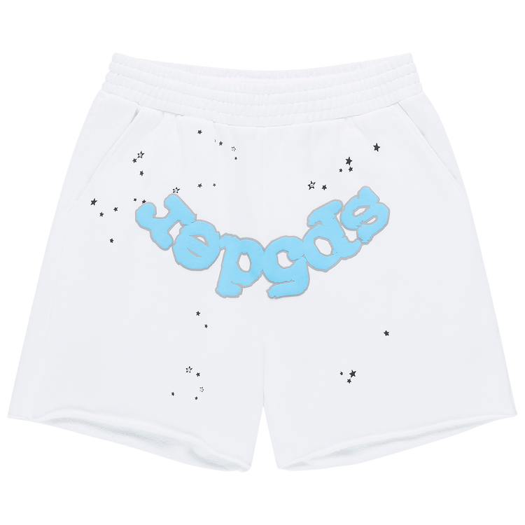 Sp5der Og Logo Sweatshort "White"