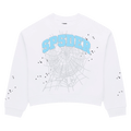 Sp5der Varsity Web Crewneck "White"