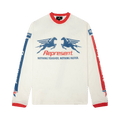 Represent Clo Mesh Pegasus Long-Sleeve T-Shirt "Flat White"