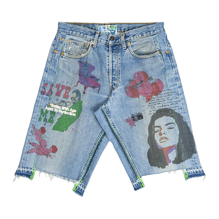*Better With Age Harrison Triple-Wide Denim Shorts "Indigo"