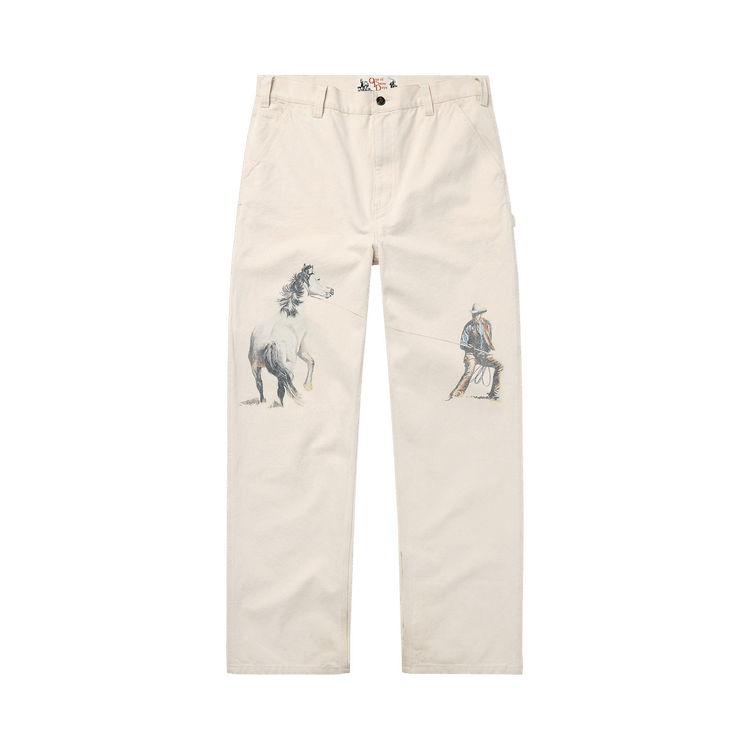 One Of These Days If Not For The Rest Of Time Painters Pant "Natural"
