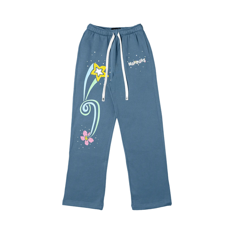Nahmias Flower Trip Sweatpant "Steel Blue"