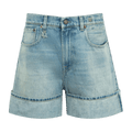 R13 Nina Short "Lapis Selvedge Blue"