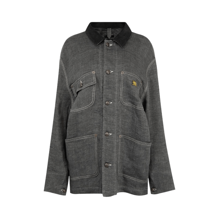 R13 Relaxed Chore Jacket "Charcoal Grey Linen"