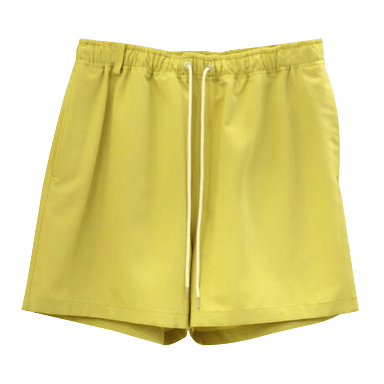 Auralee Wool Max Canvas Shorts "Mustard Yellow"