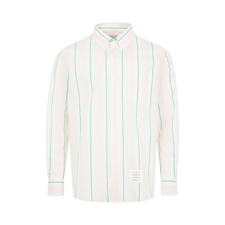 Thom Browne Long-Sleeve Straight Fit Shirt "Light Pink"