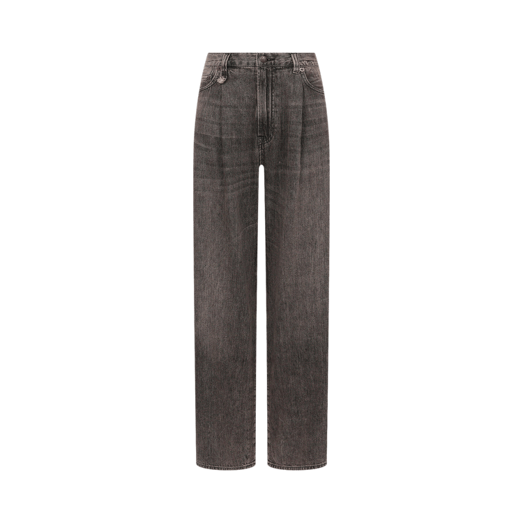 R13 Damon Pleated Wide Leg "Ellery Black"