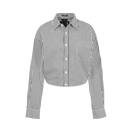 R13 Split Hem Boyfriend Shirt "White"