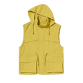 Auralee Wool Max Canvas Over Vest "Mustard Yellow"