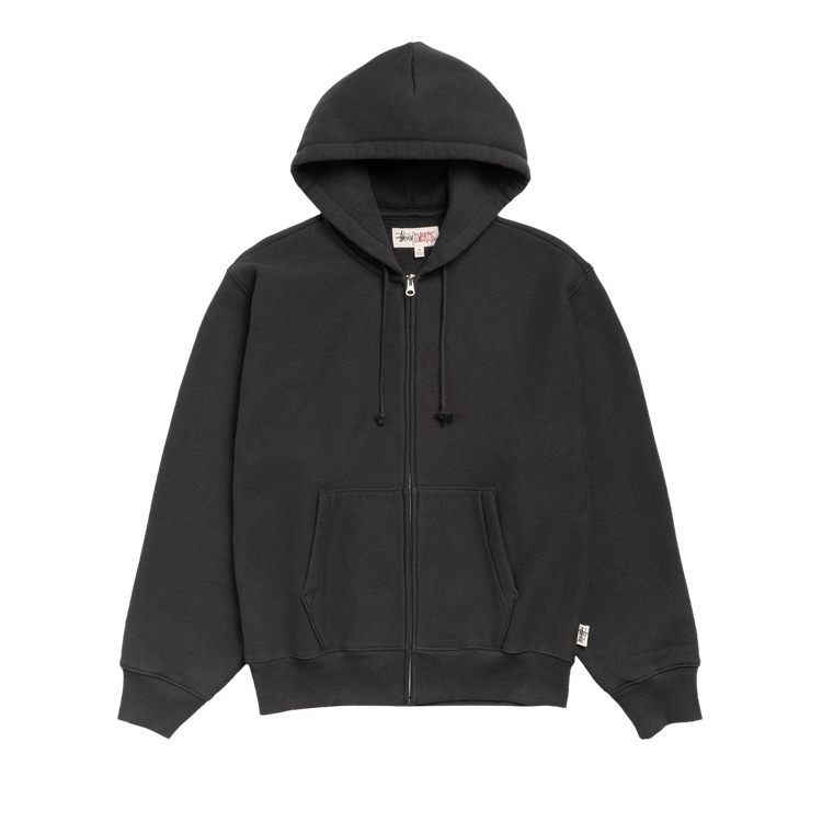 Stussy Fleece Zip Hoodie "Black"