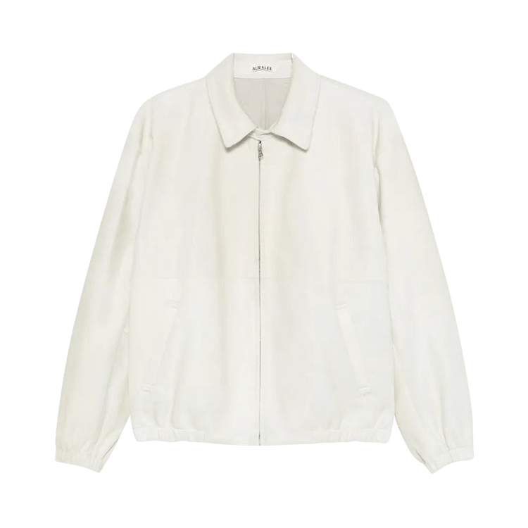 Auralee Calf Hair Zip Blouson "Ivory"