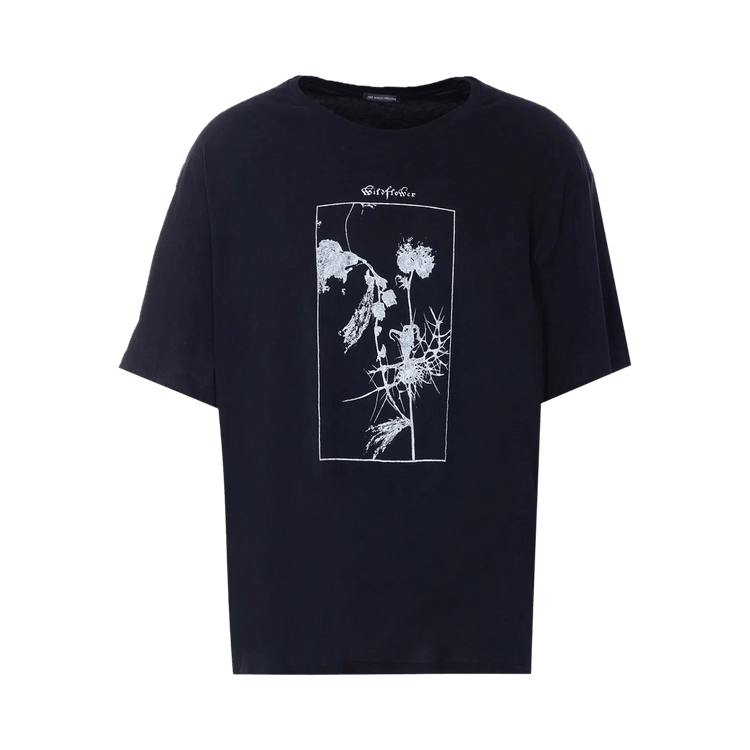 Ann Demeulemeester Wildflower Print Relax Fit Boxy T-Shirt "Black"