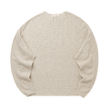 Fear of God Essentials Signature Waffle 90's Crewneck Sweater 'Oatmeal Heather'
