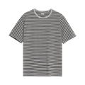 nanamica Coolmax Stripe Jersey Tee "Mix Grey"