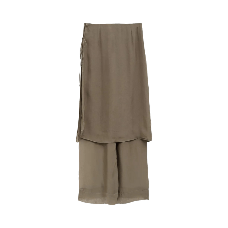 Paloma Wool Low Silk Archive Skirt "Khaki"