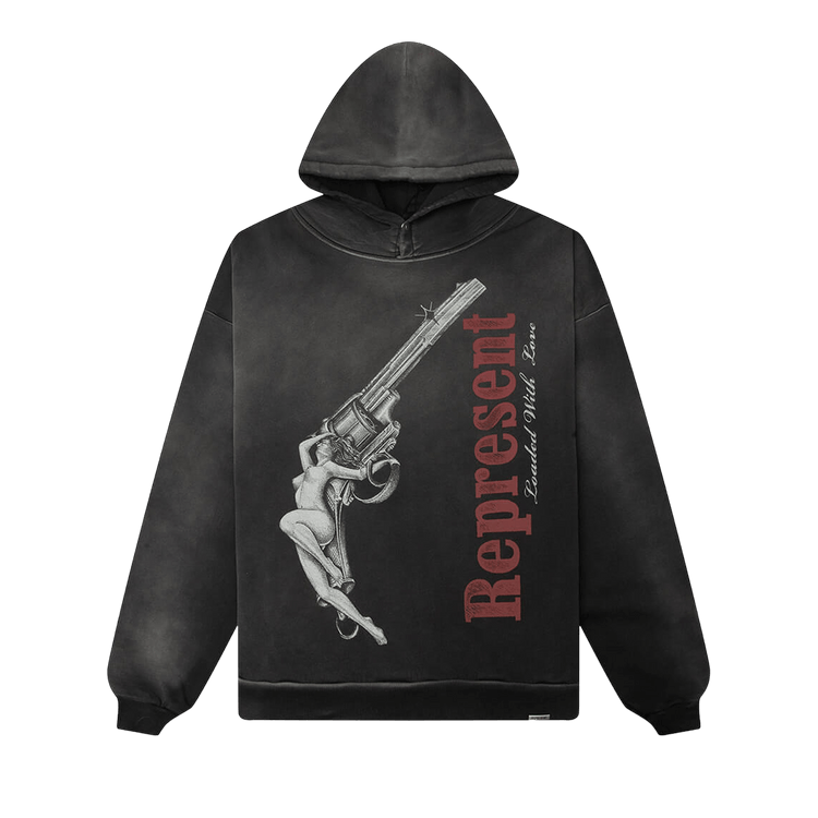 Represent Clo Loaded With Love Hoodie "Stained Black"
