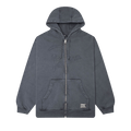 Parra Not Fade Away Zip Hooded Sweatshirt "Washed Dark Grey"