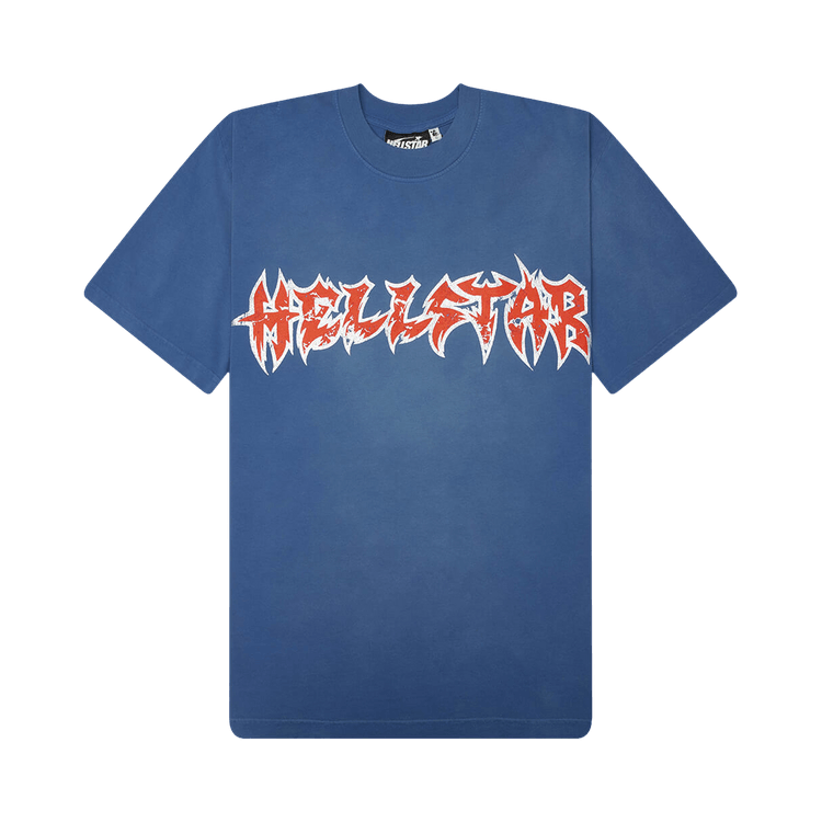 Hellstar Metal Logo Tee "Blue"
