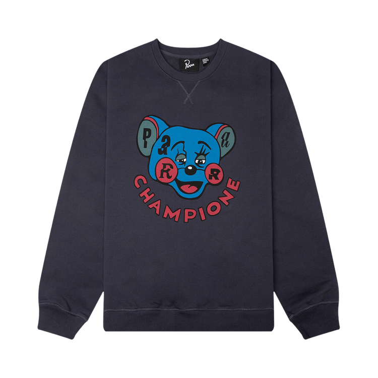 Parra Tired Champione Crew Neck Sweatshirt "Grey"