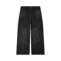 Jungles Denim Slant Pant "Washed Black"
