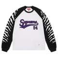 Supreme Tiger Raglan Long-Sleeve Top "White"
