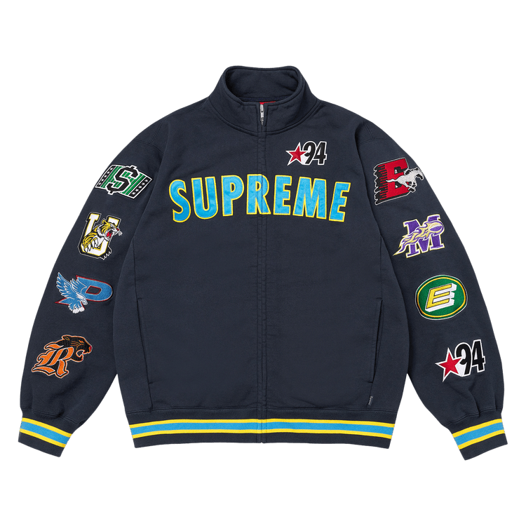 Supreme Mascots Zip Up Sweatshirt "Navy"