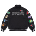 Supreme Mascots Zip Up Sweatshirt "Black"