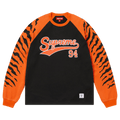 Supreme Tiger Raglan Long-Sleeve Top "Black"